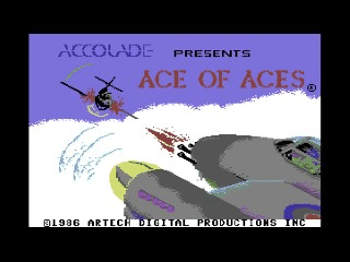 Ace of Aces title screen for Commodore 64